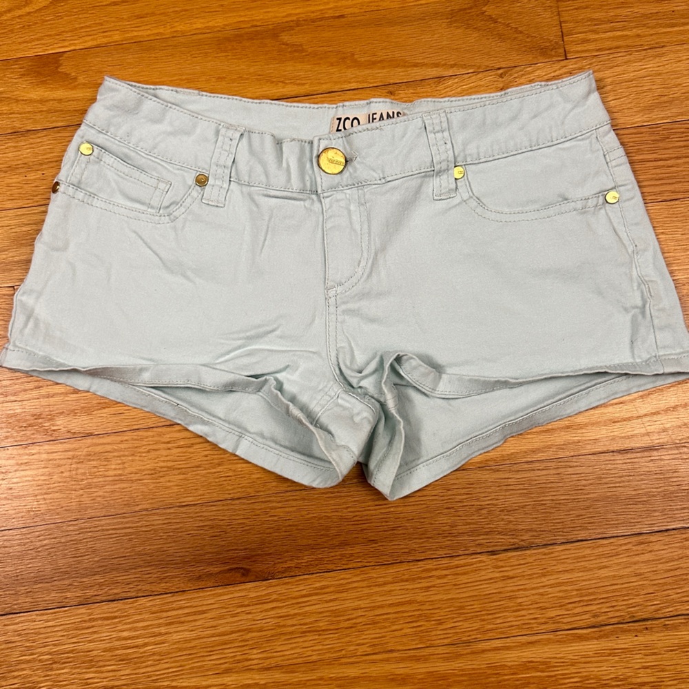Light Aqua Mini Shorts
